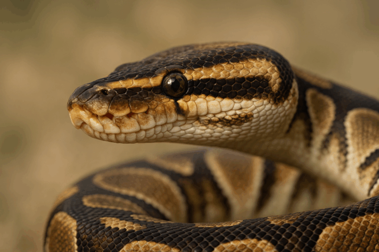 Königspython – Nahaufnahme